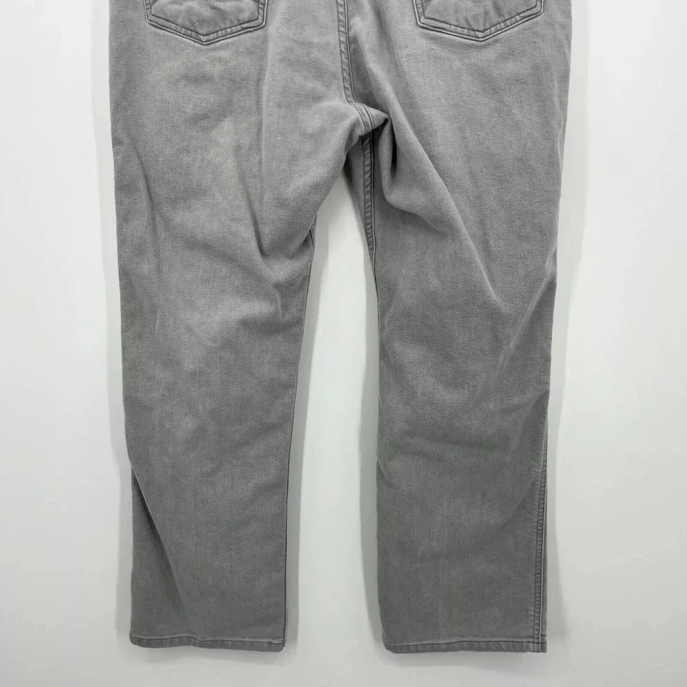 Levis Mens Gray Straight Leg Denim Jeans W38 L30 Vintage 041035-1